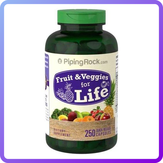 Вітаміни Piping Rock Fruit & Veggies for Life 250 капс (346718)