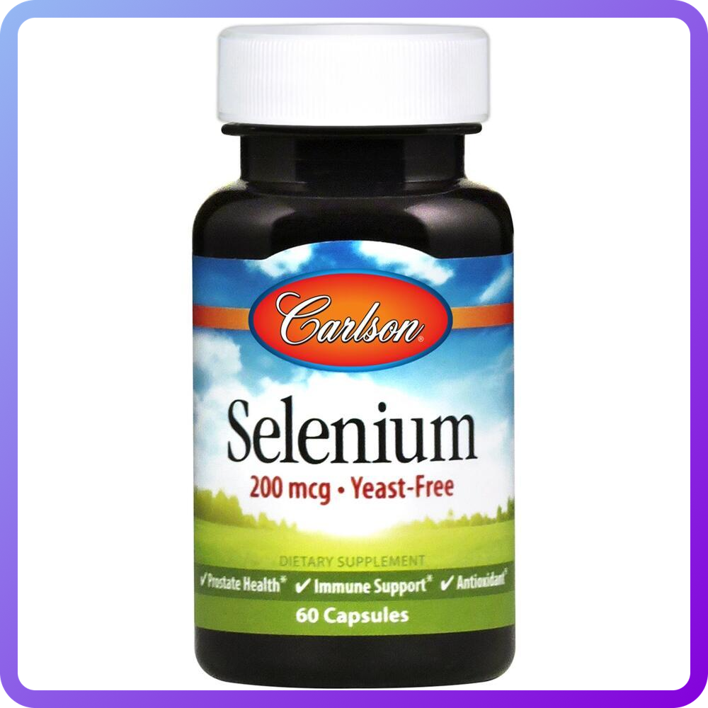 Селен Carlson Labs Selenium 200 мкг (60 капс) (341105)
