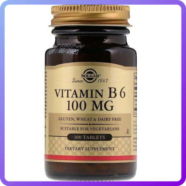 Вітамін В6 Solgar Vitamin B6 100 мг 100 таблеток (344648)