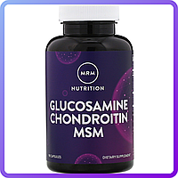 Препарати для відновлення суглобів і зв'язок MRM Glucosamine&Chondroitin+MSM 90 капс (232370)