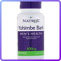 Стимулятор тестостерона Natrol Yohimbe Bark 500 мг (90 капс) (228823)