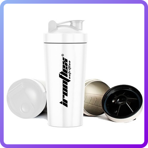 Шейкер IronFlex Steel Shaker 750 мл (Білий) (346734)