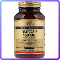 Комплекс незаменимых жирных кислот Solgar Double Strength Omega 3 (EPA & DHA) 950 мг (50 желатиновых капсул)