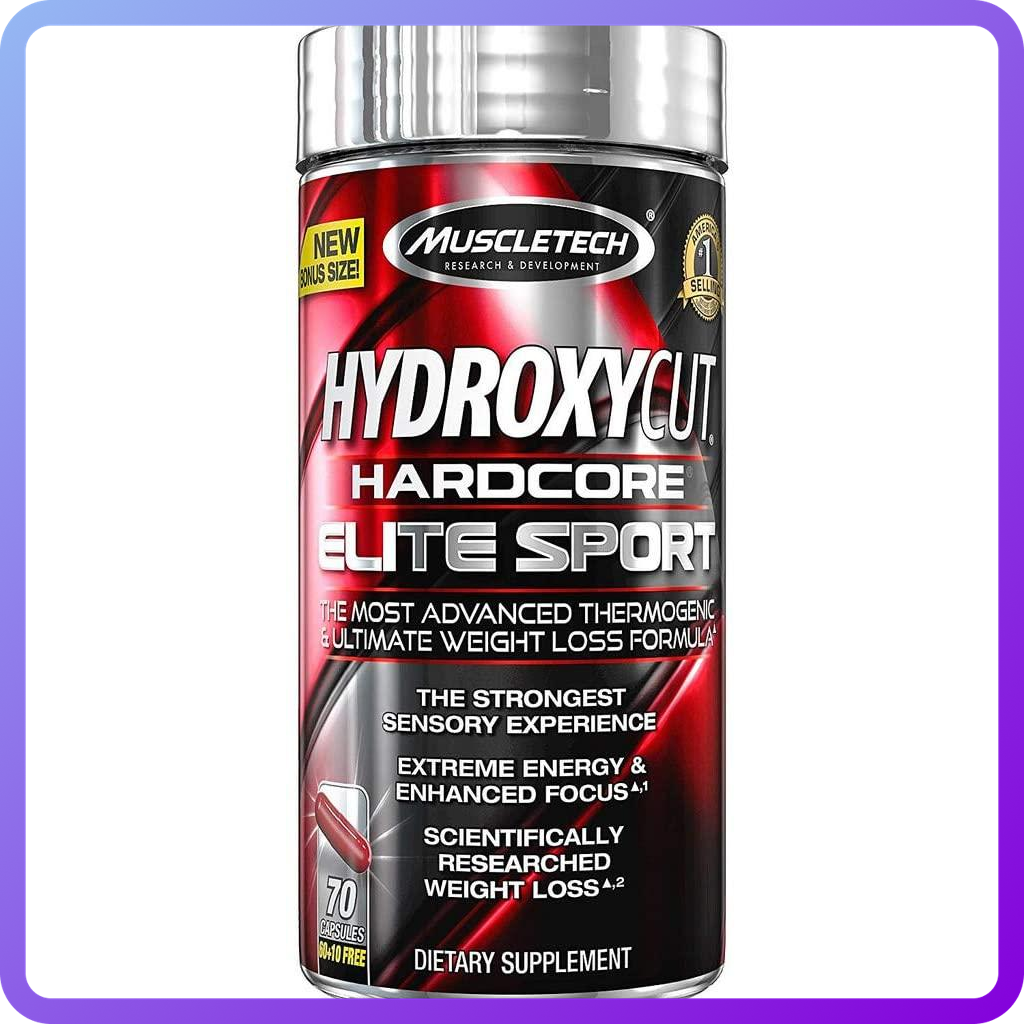 Купити протеїн В Hydroxycut Hardcore Elite Sport 70 капс (343350)
