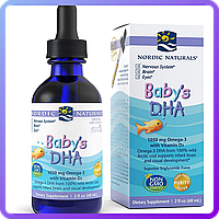 Рыбий жир ДГК для детей с витамином D3 Nordic Naturals Baby's DHA with Vitamin D3 60 мл (113435)