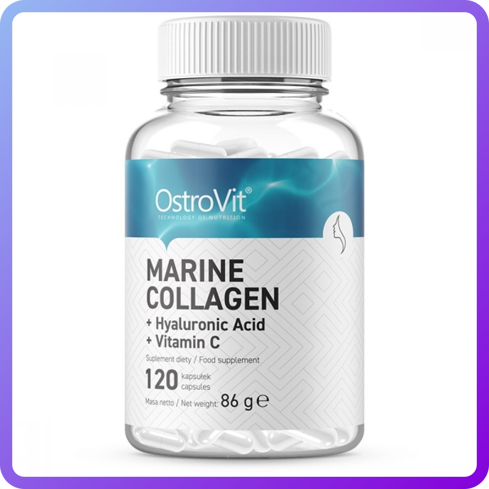 Колаген Ostrovit Marine Collagen with Hyal Acid and Vit C 120 капс (347769)
