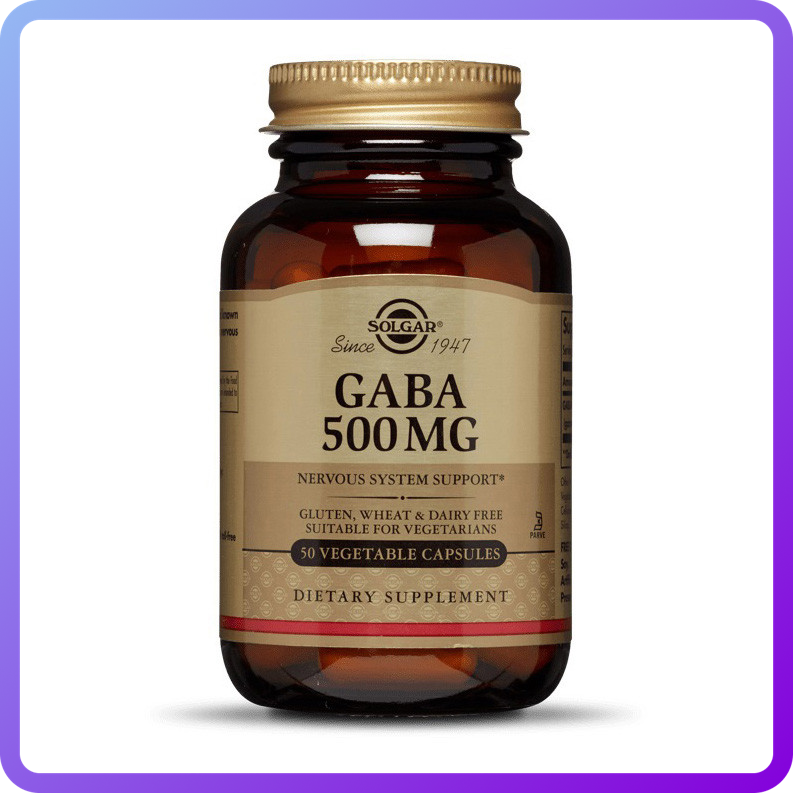 Амінокислоти Solgar GABA 500 мг (50 ст. капс) (341173)