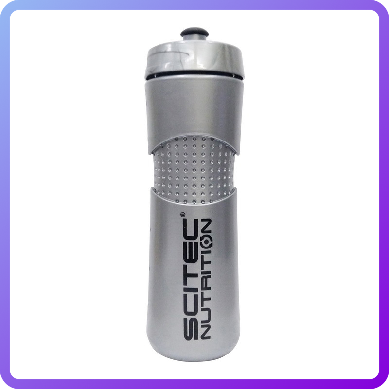 Пляшка для води SCITEC NUTRITION Bike bottle 650 мл (Срібна) (347786)
