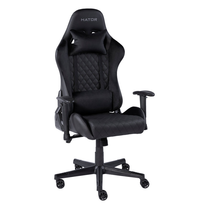 Молодіжне комп'ютерне крісло Hator Darkside Black для геймерів, ігрове крісло чорного кольору, фото 1