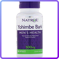 Стимулятор тестостерона Natrol Yohimbe Bark 500 мг (90 капс) (339923)