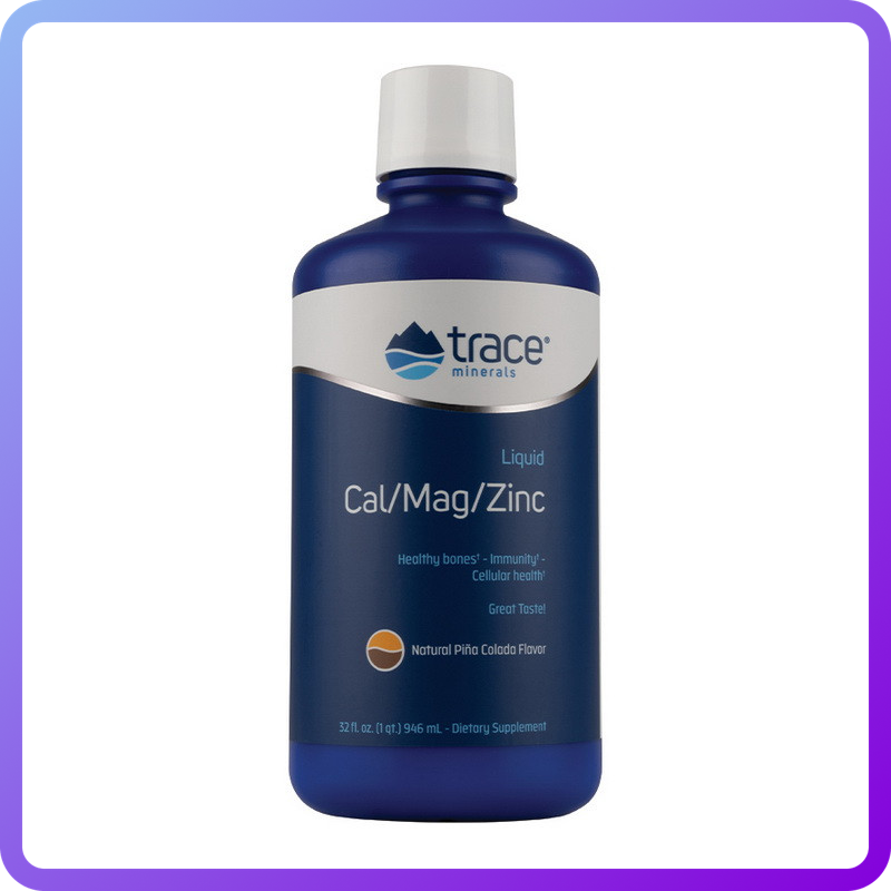 Вітаміни і мінерали Trace Minerals CalMagZinc Liquid 946 мл (345762)