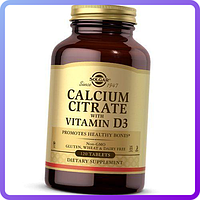 Цитрат Кальция + Витамин D3 Solgar Calcium Citrate with Vitamin D3 120 таблеток (112434)