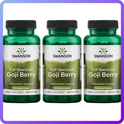 Ягоди годжі Swanson Full Spectrum Goji Berry 500 мг 60 капс (346804)