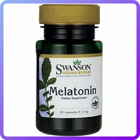 Снодійне Swanson Melatonin 3mg 60 капс (231362)