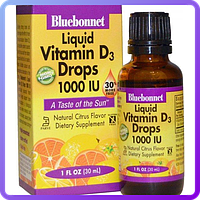 Жидкий Витамин Bluebonnet Nutrition D3 1000IU 30 мл (112466)