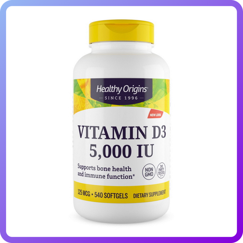 Вітаміни і мінерали Healthy Origins Vitamin D3 5000 IU 540 гел.капс (345805)