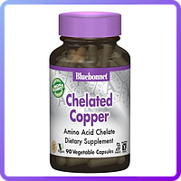 Хелатная Медь Bluebonnet Nutrition Albion Chelated Copper 90 гелевых капсул (470258)