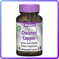 Хелатная Медь Bluebonnet Nutrition Albion Chelated Copper 90 гелевых капсул (233786)