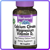 Цитрат Кальция Магний + Витамин D3 Bluebonnet Nutrition Calcium Citrate Magnesium 90 капсул (470268)