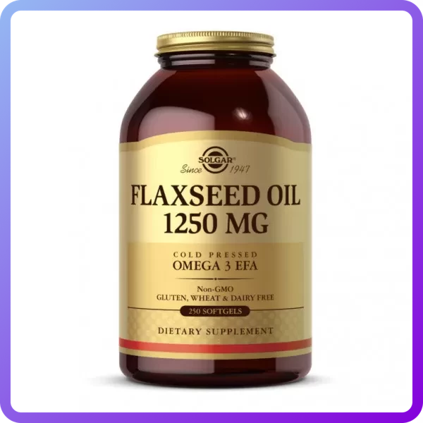 Лляне масло Solgar Flaxseed Oil 1250 мг 250 гел.капс (345809)