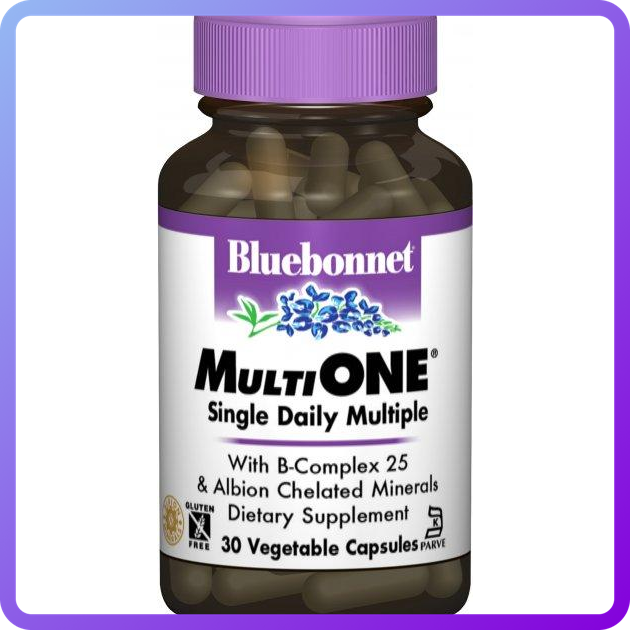 Мультивітаміни без заліза Bluebonnet Nutrition MultiONE 30 гельових капсул (344778)