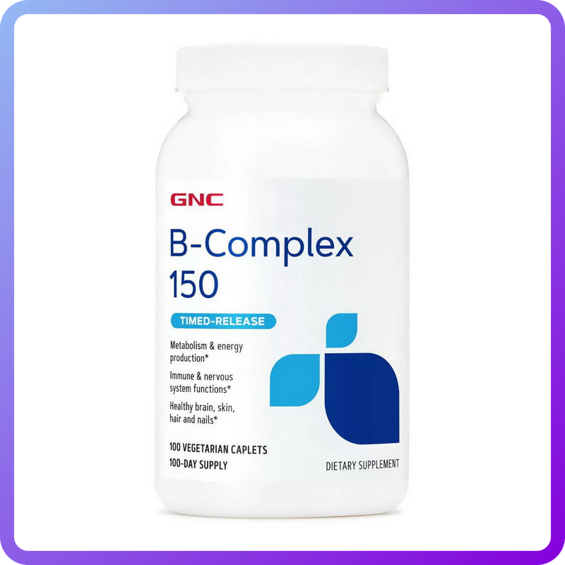 Вітаміни і мінерали GNC B-Complex 150 timed-release 100 вег.капс (345824)