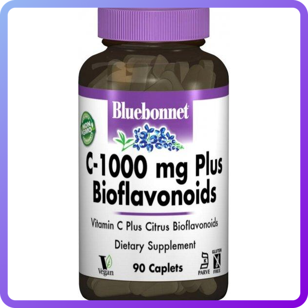 З-1000 + Біофлавоноїди Bluebonnet Nutrition C-1000 Mg Plus Bioflavonoids 90 капсул (344798)