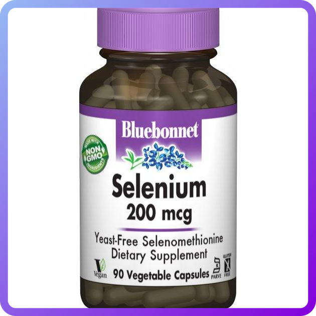 Селен Bluebonnet Nutrition Selenium 200 мкг 90 гельових капсул (344801)