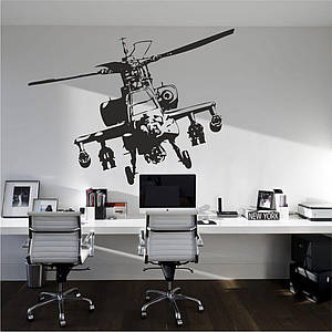 Трафарет для фарбування, Гелікоптер, одноразовий із самоклеючої плівки 95 х 140 см