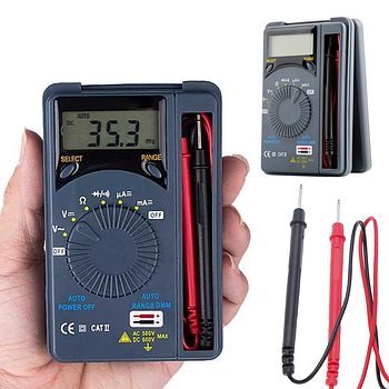 Мультиметр цифровий XB-868 / Автоматичний тестер напруги / Універсальний кишеньковий тестер-мультиметр