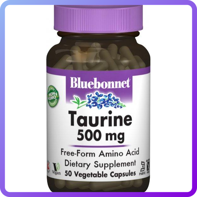 Таурин Bluebonnet Nutrition Taurine 1000 мг 50 гельових капсул (344804)