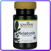 Снотворное Swanson Melatonin 3mg 60 капс (342451)