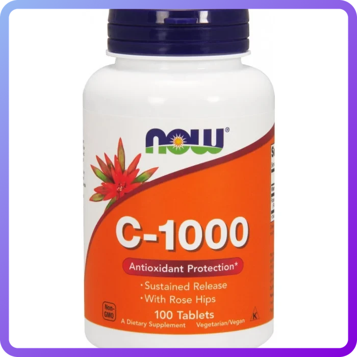Вітаміни Now Foods Vitamin C-1000 with Rose NO TR 100 табл (346884)