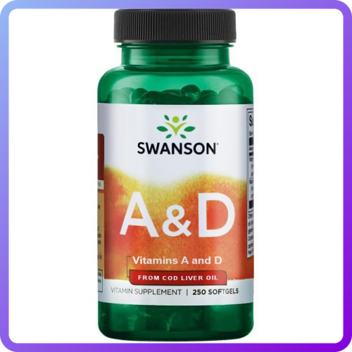 Вітаміни Swanson Vitamins A & D 250 гел.капс (346888)