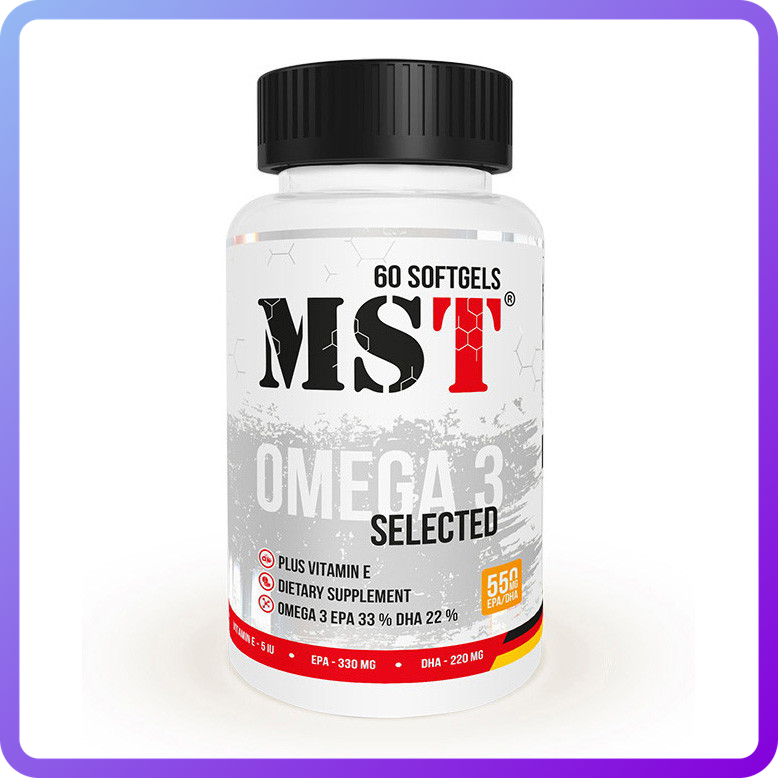 Риб'ячий жир MST Nutrition Omega 3 Selected 60 гел.капс (345870)