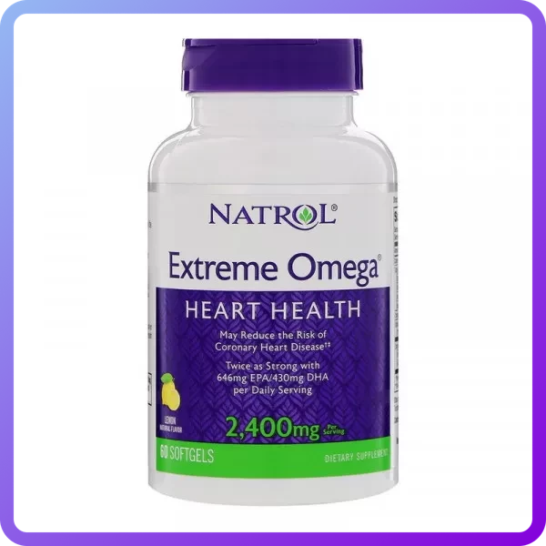 Риб'ячий жир Natrol Extreme Omega 2 400 мг 60 гел.капс (345871)