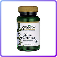 Цинк Swanson Zinc Citrate 30 мг 60 капс (116042)