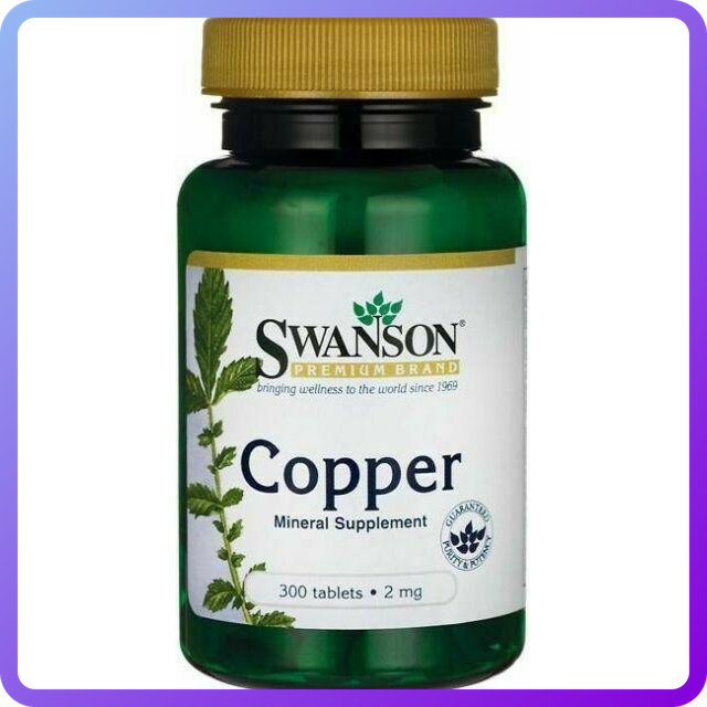 Вітаміни і мінерали Swanson Premium Copper 2 мг 300 таб 300 таб (342464)