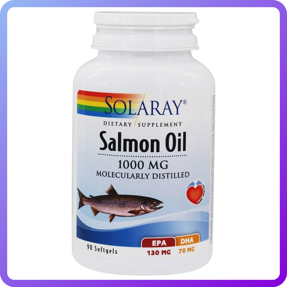 Лососеве масло Solaray Salmon Oil 1000 мг 90 гел.капс (346906)