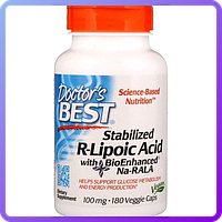 R-Липоевая Кислота Doctor's Best R-Lipoic Acid 100 мг 180 капсул (112542)