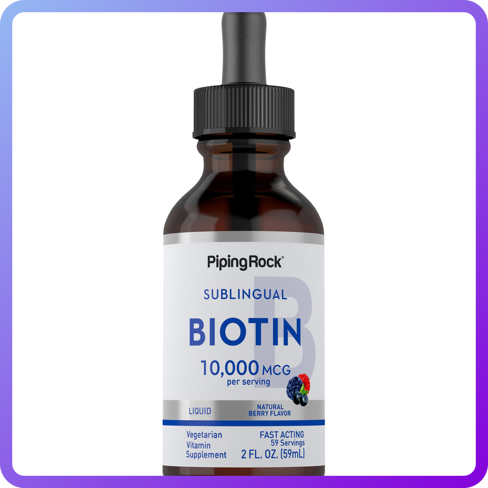 Біотин Piping Rock Biotin Liquid 10000 мкг 59 мл (346918)