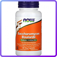 Сахаромицеты Буларди Now Foods Saccharomyces Boulardii 60 растительных капсул (233882)