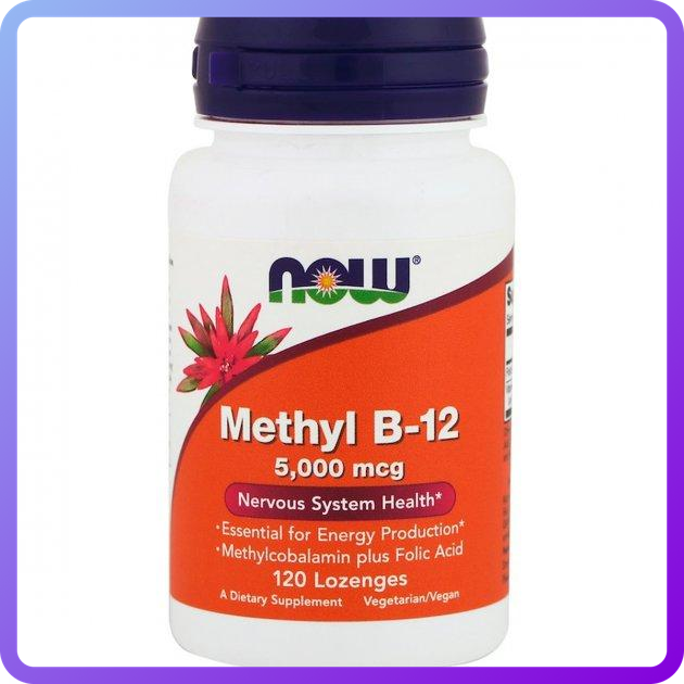 Вітамін B-12 Now Foods Methyl B-12 5000 мкг 120 льодяників (344870)