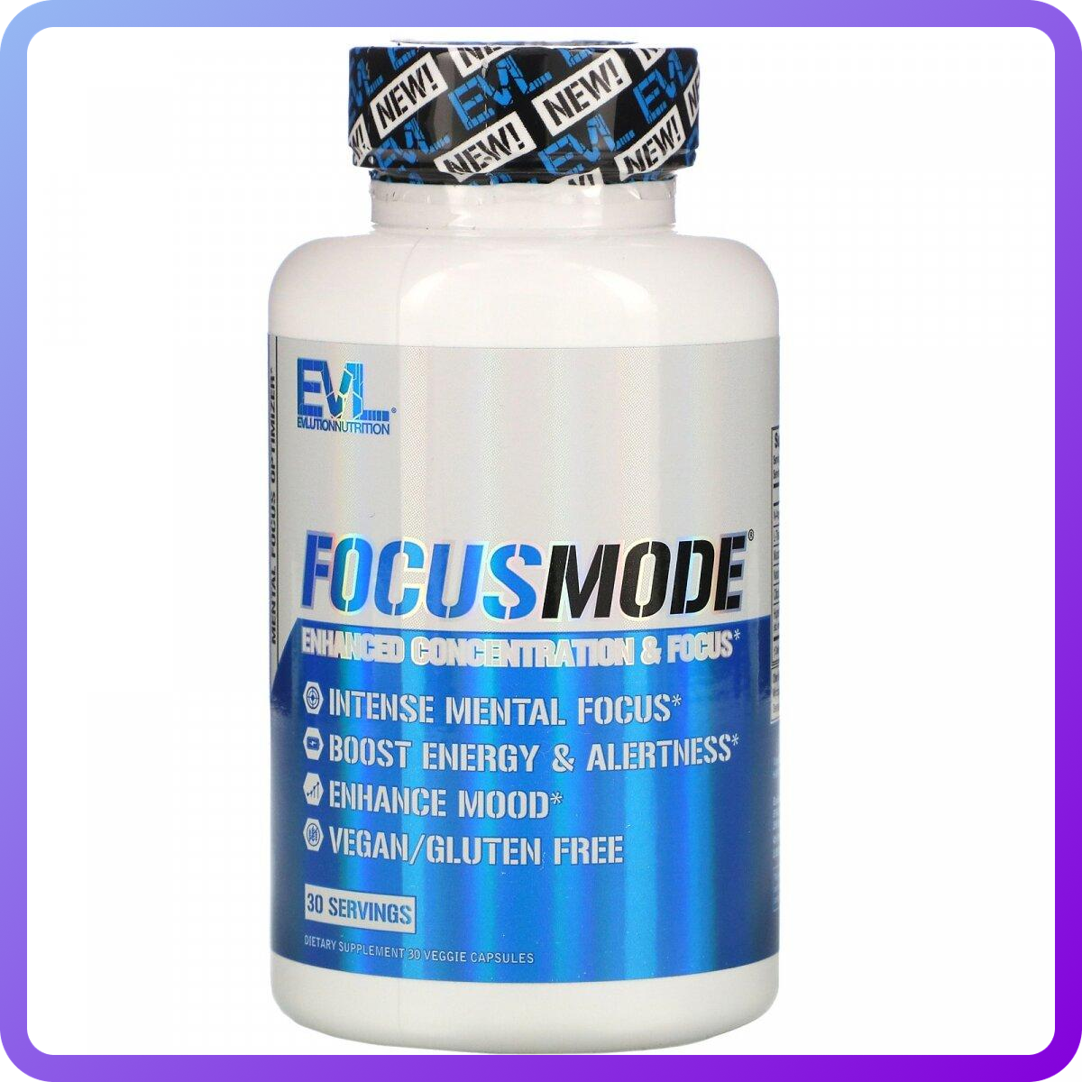 Енергетичні та спеціальні препарати EVLUTION NUTRITION FOCUS MODE 30 капс (343592)