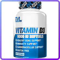 Витамины и минералы EVLUTION NUTRITION VITAMIN D3 120 гель.капс (343603)