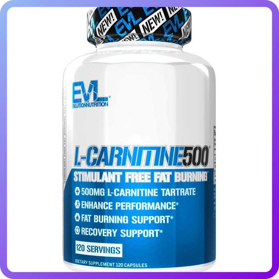 L - Карнітин EVLUTION NUTRITION L-CARNITINE 500 120 кап (111298)