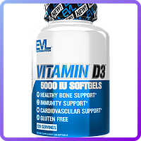 Вітаміни і мінерали EVLUTION NUTRITION VITAMIN D3 120 гель.капс (111312)