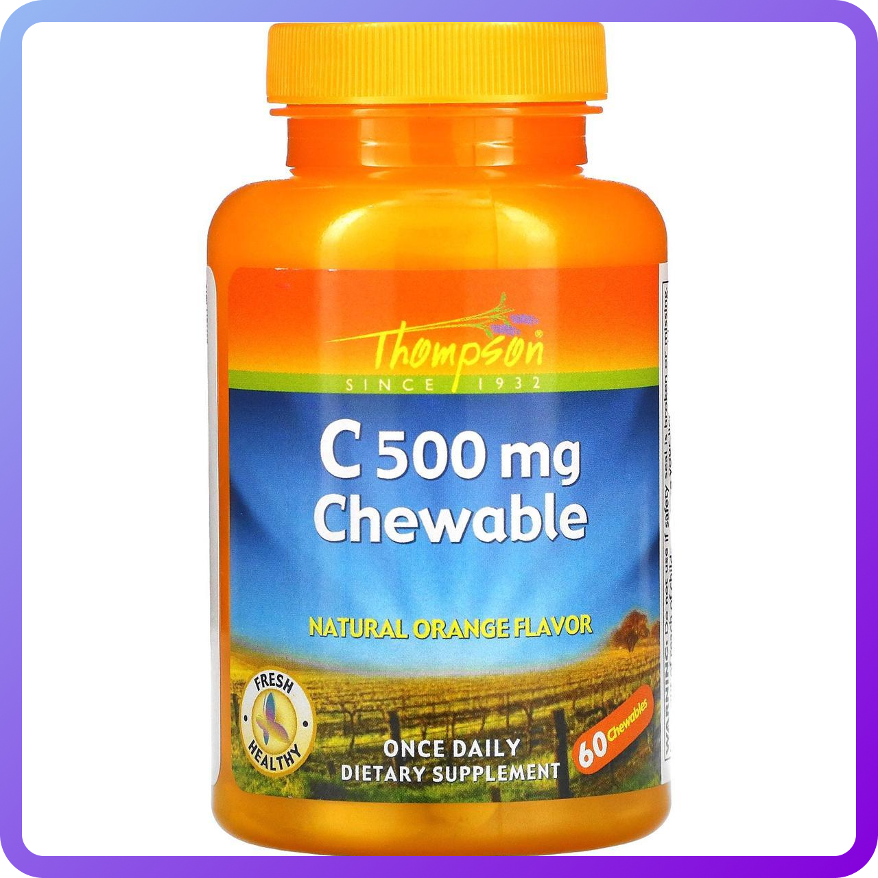 Вітаміни і мінерали Thompson C 500 мг гел.капс 60 жувальні цукерки (345971)