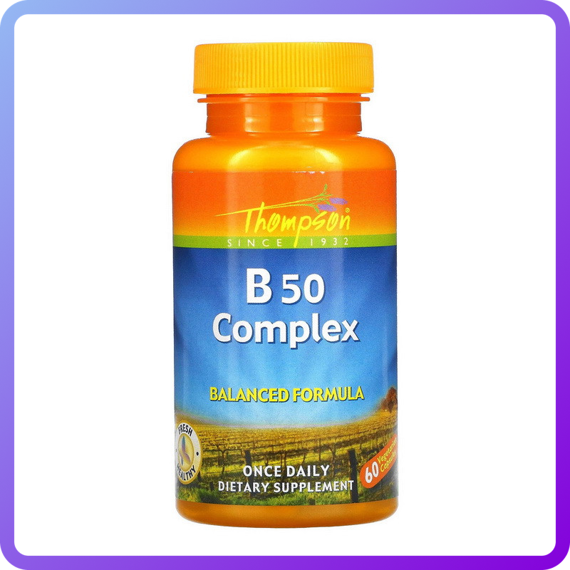 Вітаміни і мінерали Thompson B-50 Complex 60 вег.капс (346020)