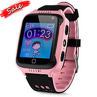 Дитячий розумний смарт-годинник Smart baby watch Q529 GPS з камерою прослуховування для дітей із трекером Рожевий